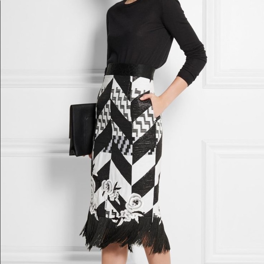 Teatum Jones embroidered skirt